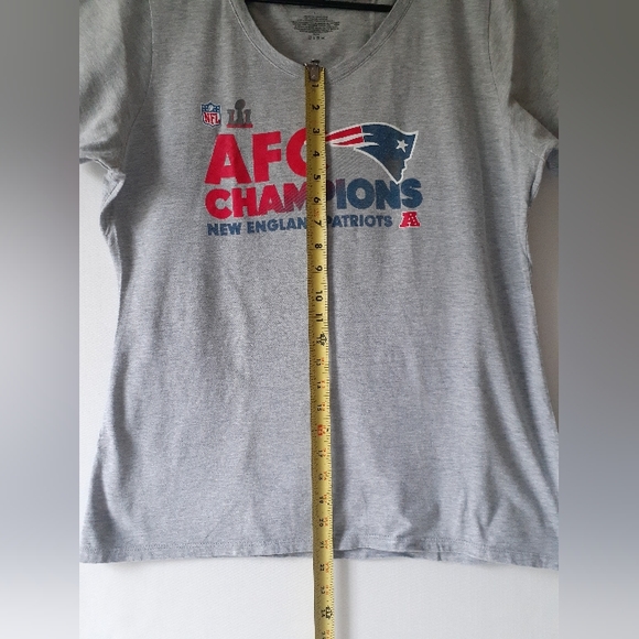 New England Patriots AFC champions women's v neck short sleeve top size L - Picture 6 of 9